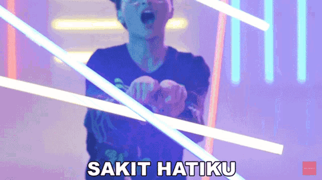a video of a person with the word sakit hatiku on the bottom right