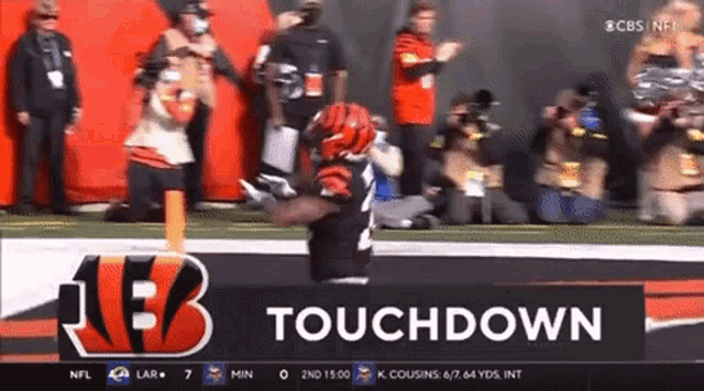 a cbs nfl broadcast of a football game