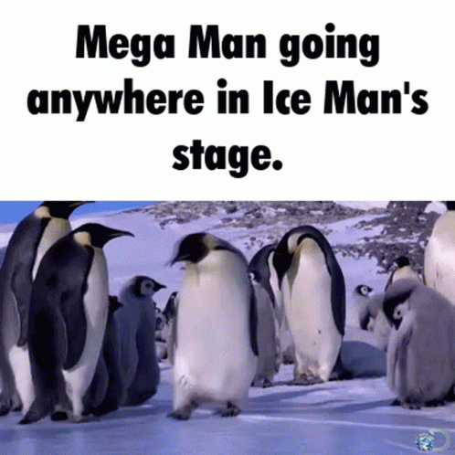 Mega Man Iceman GIF - Mega Man Iceman Slip GIFs