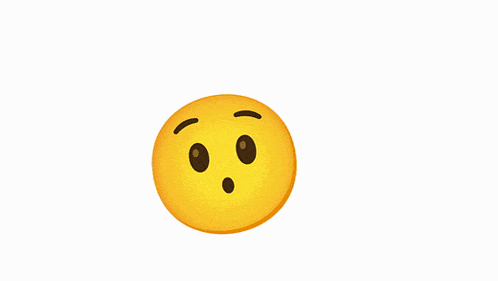 a yellow smiley face with a surprised expression on its face