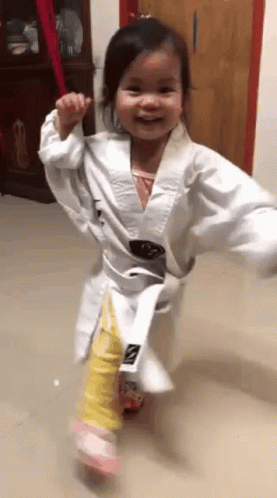Karate Baby GIF - Karate Baby Girl GIFs
