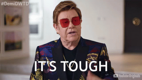 Its Tough Elton John GIF - Its Tough Elton John Demi Lovato Dancing With The Devil GIFs