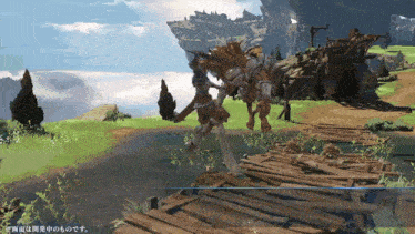 a video game scene with chinese writing on the bottom right corner