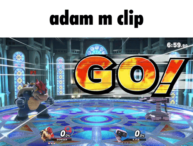 a screenshot of a video game with the caption adam m clip