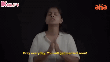 You Will Get Married Soon.Gif GIF - You Will Get Married Soon Pray Everyday Salony Luthra GIFs