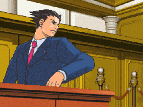 Ace Attorney Phoenix Wright GIF - Ace Attorney Phoenix Wright Objection GIFs