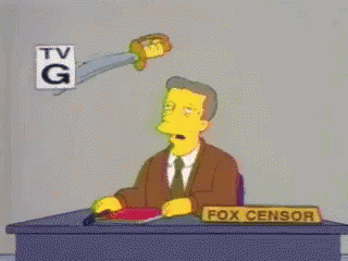 Censor The Censor - The Simpsons GIF - The Simpsons Stab Sword GIFs
