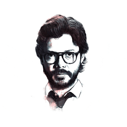 a man with glasses and a beard looks at the camera
