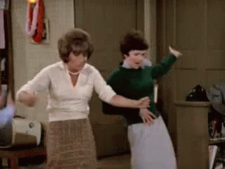Laverne And Shirley Dancing GIF - Laverne And Shirley Dancing Silly GIFs