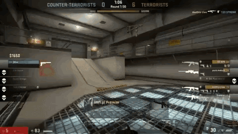 a screenshot of a video game with counter-terrorists and terrorists