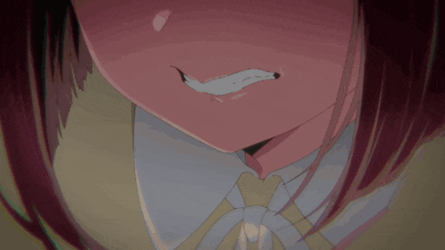 a girl in a hat is crying with her eyes closed