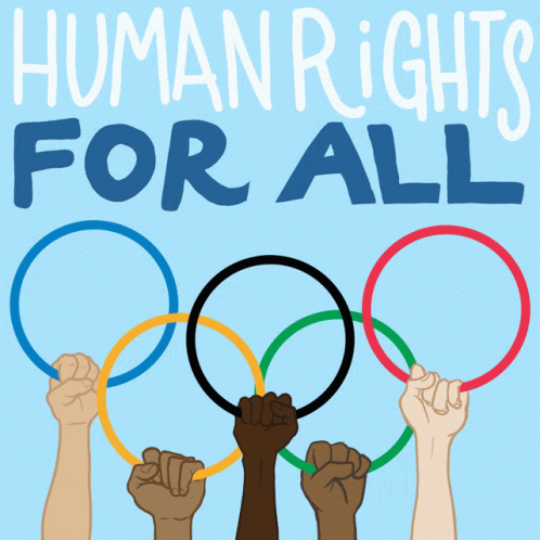 Human Rights For All Athletes GIF - Human Rights For All Athletes Protest GIFs