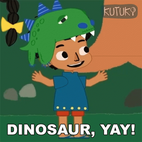 Dinosaur Yay Kutu GIF - Dinosaur Yay Kutu Kutuki GIFs
