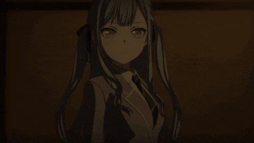 a close up of a girl with long hair wearing a tie