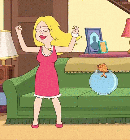 Feeling It GIF - Dancing American Dad Let Your Hair Down GIFs
