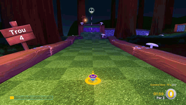 a video game with a sign that says trou