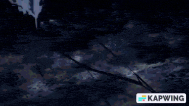 a close up of a person 's face with green hair and a blue light coming out of their eyes .