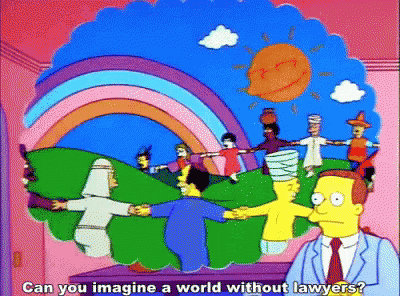 World Without Lawyers GIF - The Simpsons World Without Lawyers United GIFs