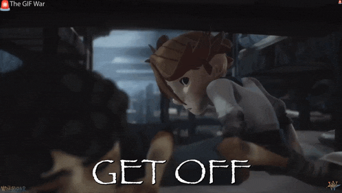 a screen shot of the gif war shows a boy and a girl