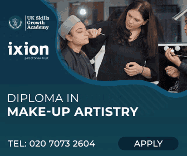 a make-up artistry course vtct level 3 advertisement