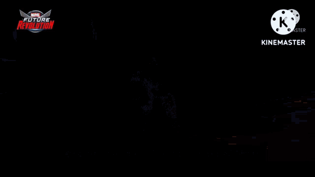 a video game called marvel future revolution is being played in a dark room .