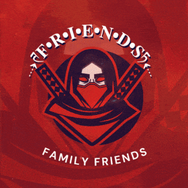 a logo for family friends with a ninja on it