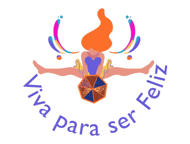 a logo that says viva para ser feliz with a woman