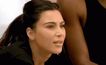 Kim Kardasian Kanye West GIF - Kim Kardasian Kanye West Huh GIFs