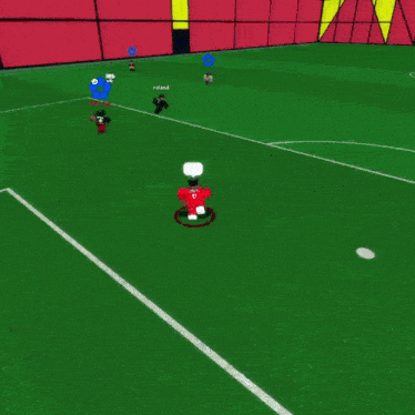 pablocavasoz is playing a game on a green field