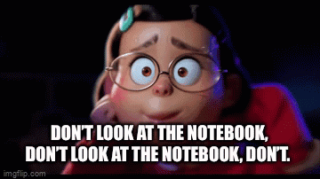 Dont Look At The Book Turning Red GIF
