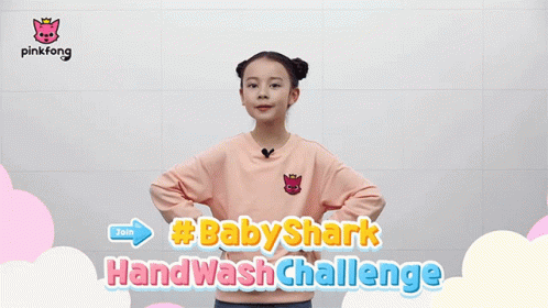Baby Shark Hand Wash Challenge Pinkfong GIF - Baby Shark Hand Wash Challenge Pinkfong Baby Shark GIFs