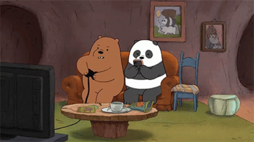 Jogando Video Game Ice Bear GIF - Jogando Video Game Ice Bear Panda Bear GIFs