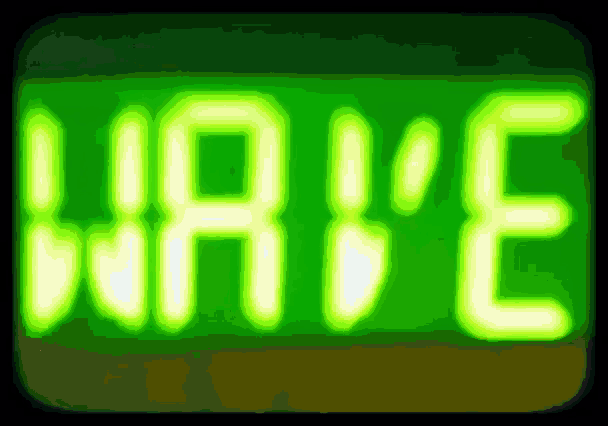 the word wave is displayed in green letters