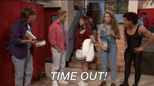 Time Out GIF - Saved By The Bell Time Out Pause GIFs