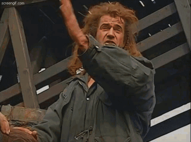 Mel Gibson Braveheart GIF - Mel Gibson Braveheart GIFs
