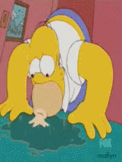 Homer Licking GIF - Homer Licking Beer GIFs