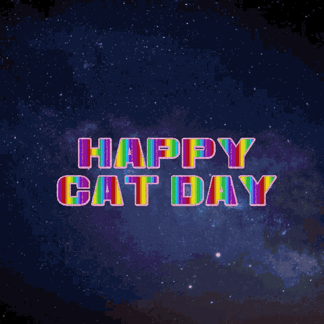 Happy Cat Day International Cat Day GIF Happy Cat Day International