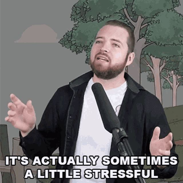 Its Actually Sometimes A Little Stressful Bricky GIF - Its Actually Sometimes A Little Stressful Bricky Its A Bit Stressful GIFs