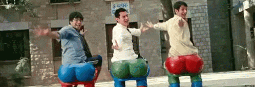 Saale GIF - Three Idiots Touch My Ass Ass GIFs