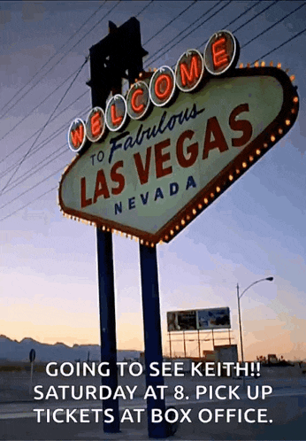 a sign that says welcome to fabulous las vegas