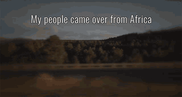 a blurred image of a river with the words to north and south america