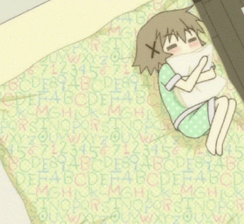 Hidamari Sketch Yuno GIF - Hidamari Sketch Yuno Rolling In Bed GIFs