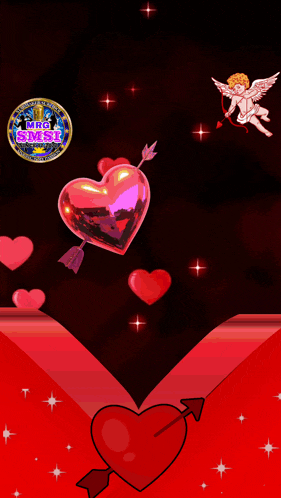 a poster that says starmaker with hearts and cupids