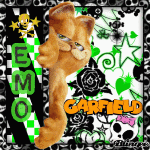 Garfield Cat GIF - Garfield Cat Emo GIFs