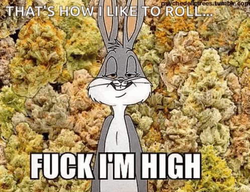 Bugs Bunny Fucking High GIF - Bugs Bunny Fucking High How I Like To Roll GIFs
