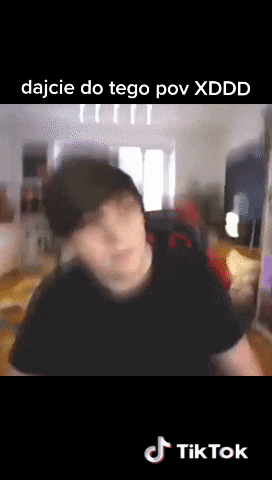 a blurred image of a person with a caption that says dajcie do tego pov xddd on it