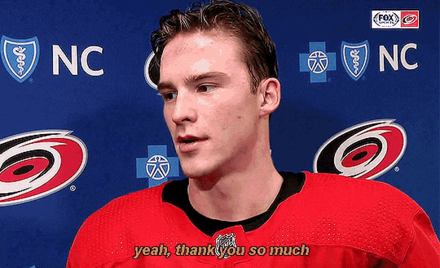 Andrei Svechnikov Yeah Thank You So Much GIF - Andrei Svechnikov Yeah Thank You So Much Thanks GIFs