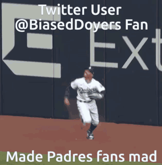 a picture of a dodgers baseball player running on the field