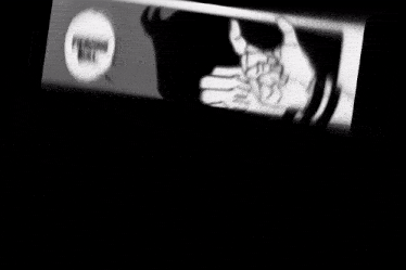 a black and white drawing of a person wearing sunglasses and making a thumbs up sign .