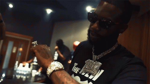 Look At The Time Gucci Mane GIF - Look At The Time Gucci Mane Poppin Song GIFs